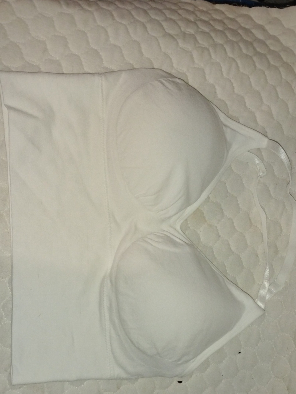 White Longline Padded Sports Bra